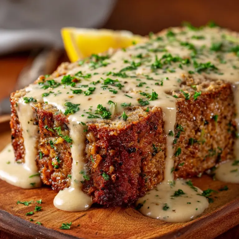 Chicken Cordon Bleu-Inspired Meatloaf with Dijon Gravy Recipe