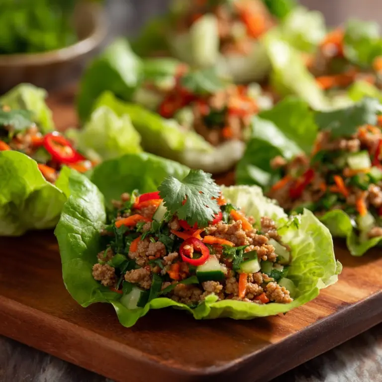 Easy Chicken Larb Lettuce Wraps to Try Today Recipe