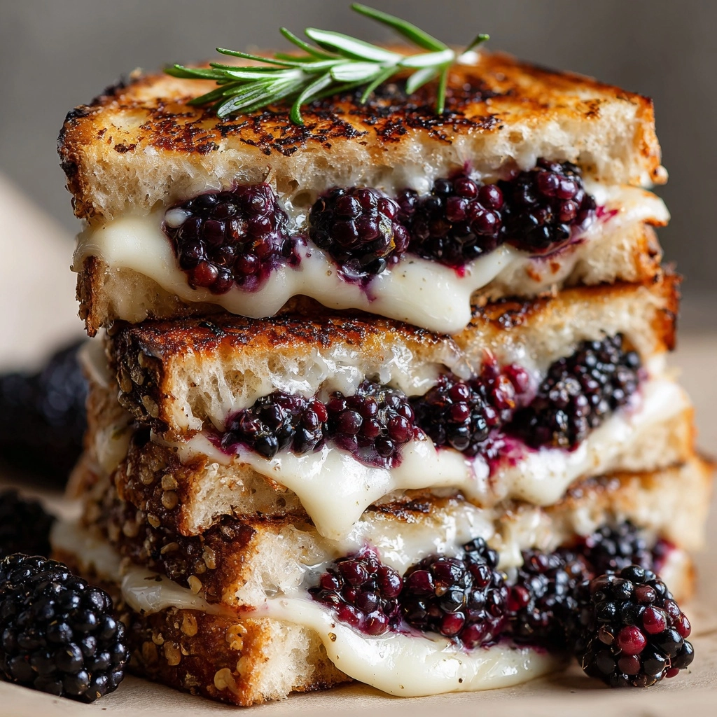Blackberry Balsamic and Brie Grilled Cheese Recipe - Recipe Image