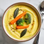 Skinny Broccoli Cheddar Soup Recipe