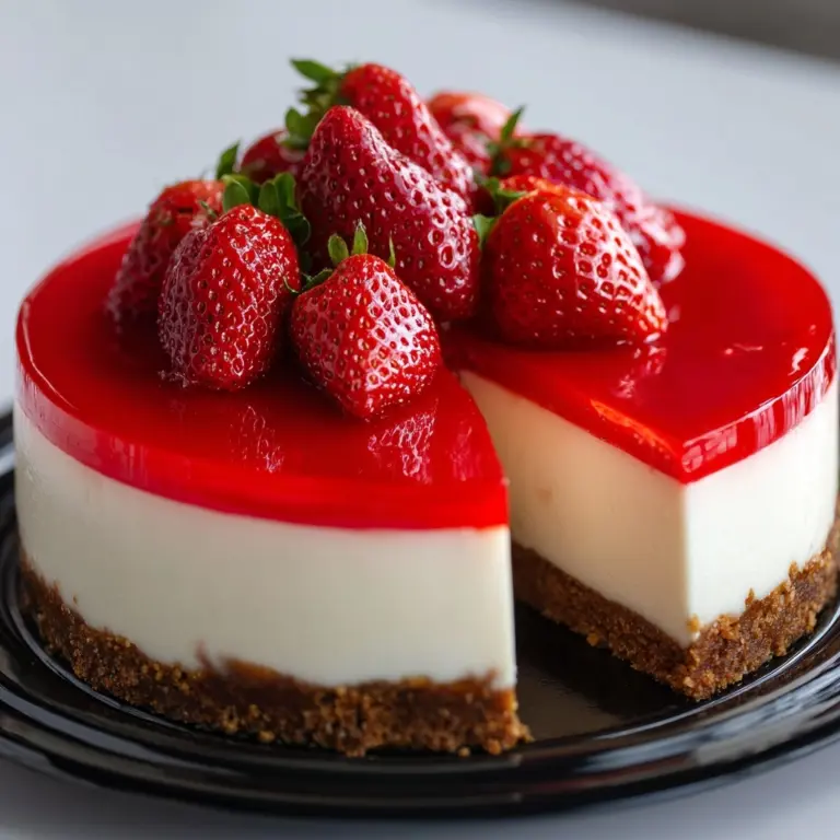 Perfect Cheesecake with Strawberry Topping Recipe