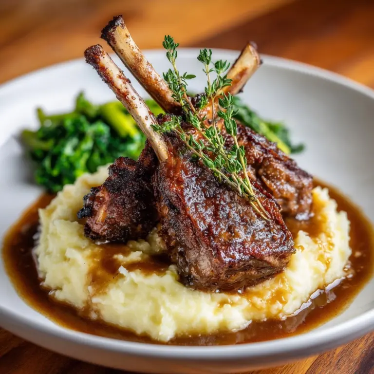 Lamb Shank with Creamy Mashed Potatoes Recipe