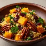 Roasted Pumpkin, Pecan & Cranberry Quinoa Salad Recipe