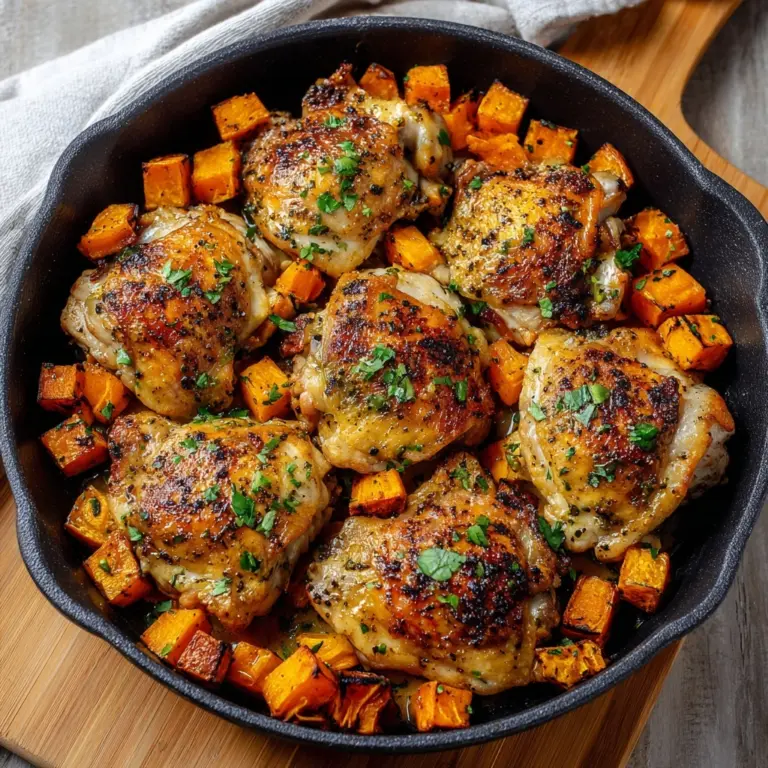 One-Pan Chicken and Sweet Potato Skillet Recipe