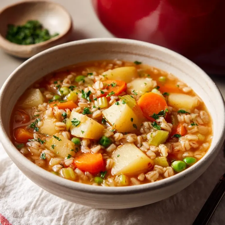 Vegetable Barley Soup Recipe
