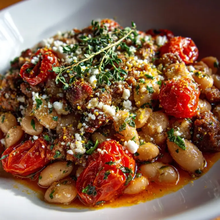 Greek Sausage and Beans Recipe