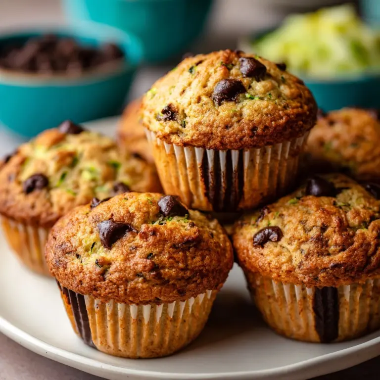Chocolate Chip Zucchini Muffins Recipe