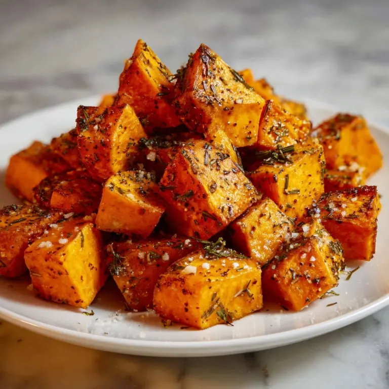 Crispy Baked Sweet Potato Bites Parmesan Herb Butter Recipe
