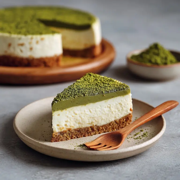 Matcha Green Tea Cheesecake Recipe