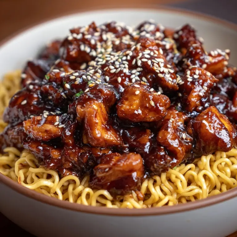 Quick & Sassy Honey Garlic Chicken Lo Mein Recipe