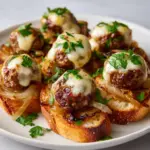 Cheesy French Onion Meatball Subs Recipe