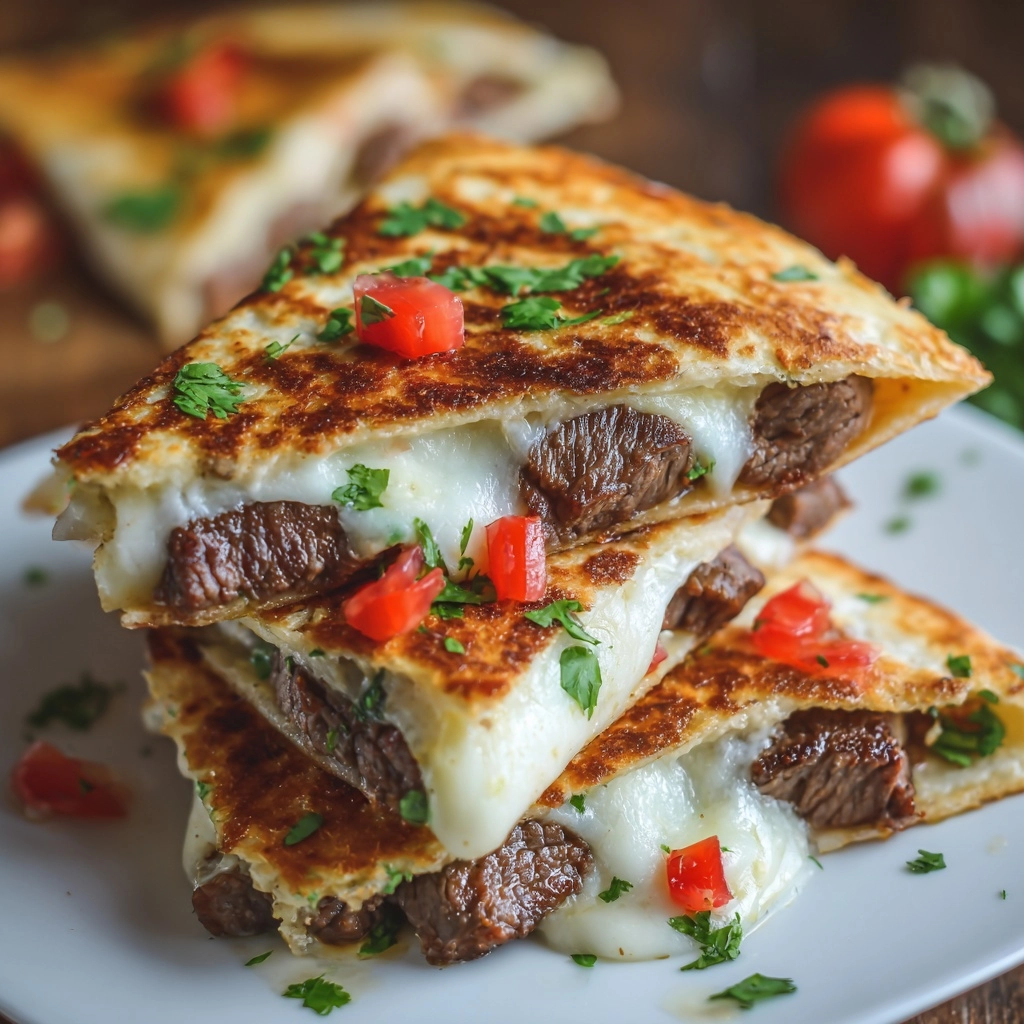 Steak Cheese Quesadillas on Blackstone Recipe - Recipe Image