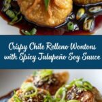 Chile Relleno Wontons With Jalapeño Soy Sauce Recipe