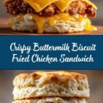 Buttermilk Biscuit Fried Chicken Sandwich Recipe