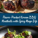 Korean BBQ Meatballs with Spicy Mayo Dip Recipe