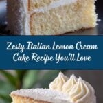 Italian Lemon Cream Cake Recipe