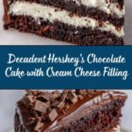 Hershey’s Chocolate Cake with Cream Cheese Filling Recipe