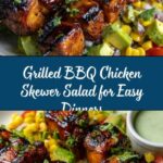 BBQ Chicken Skewer Salad Recipe