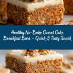 Healthy No-Bake Carrot Cake Breakfast Bars Recipe