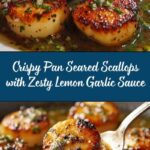 Pan Seared Scallops with Lemon Garlic Sauce Recipe