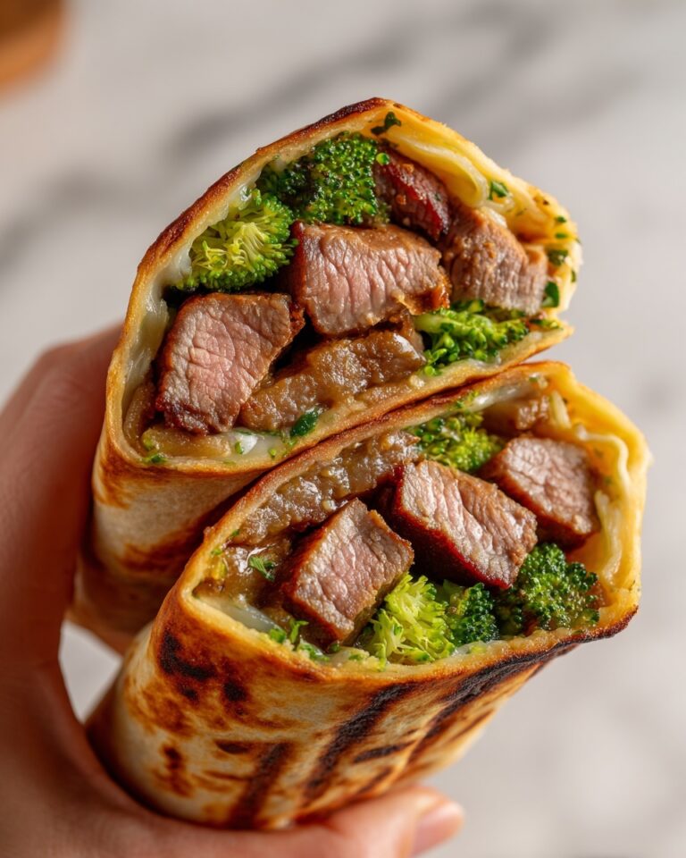 Grilled Beef & Broccoli Wraps Recipe