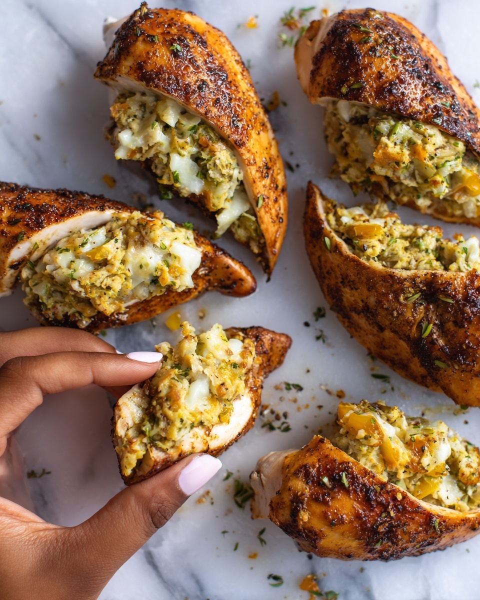 Stuffed Chicken Breasts with Mozzarella, Sun-Dried Tomatoes, and Spinach Recipe - Recipe Image