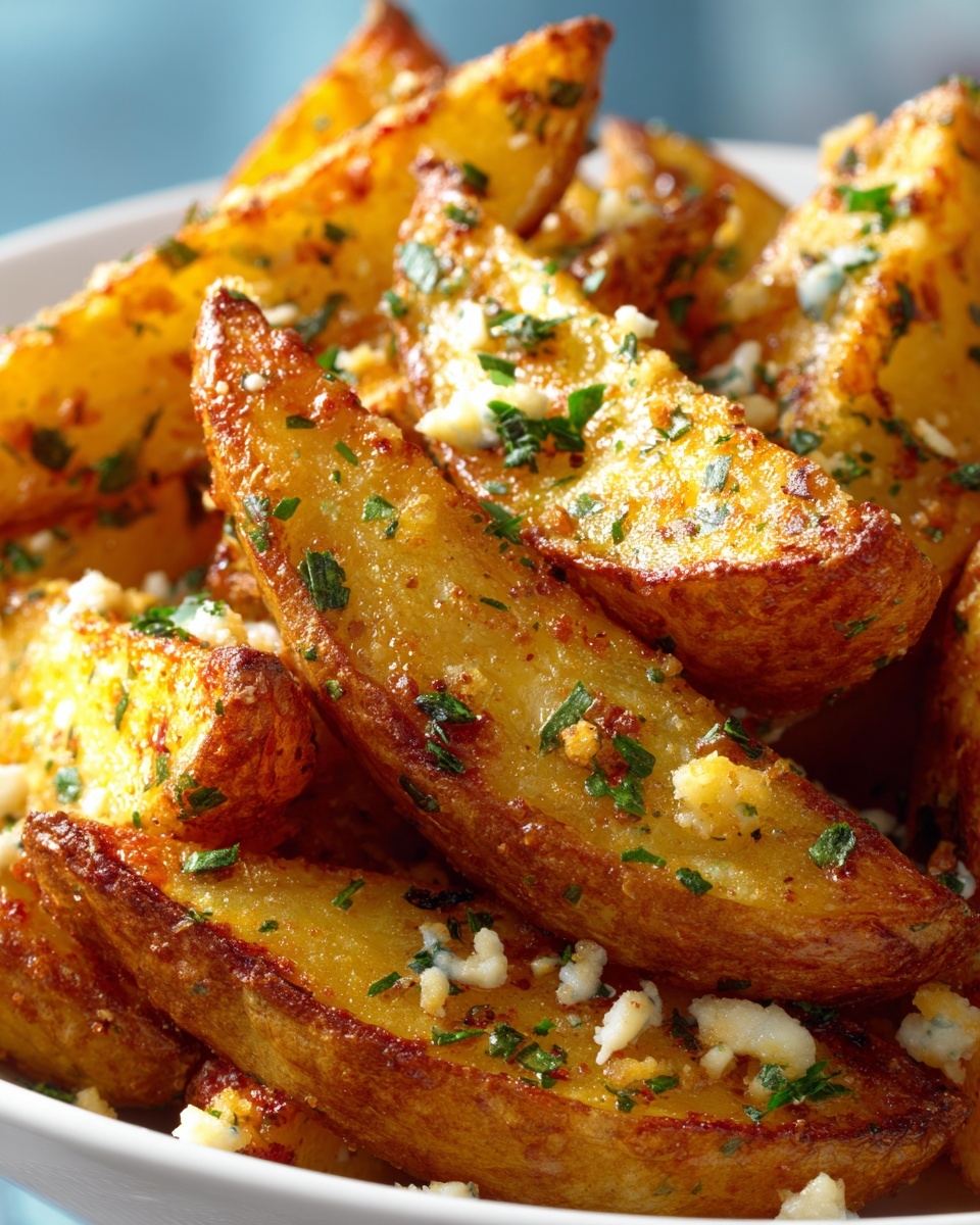 Baked Garlic Parmesan Fries Recipe - Recipe Image