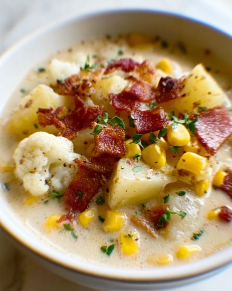 Slow Cooker Cauliflower Corn Chowder Recipe