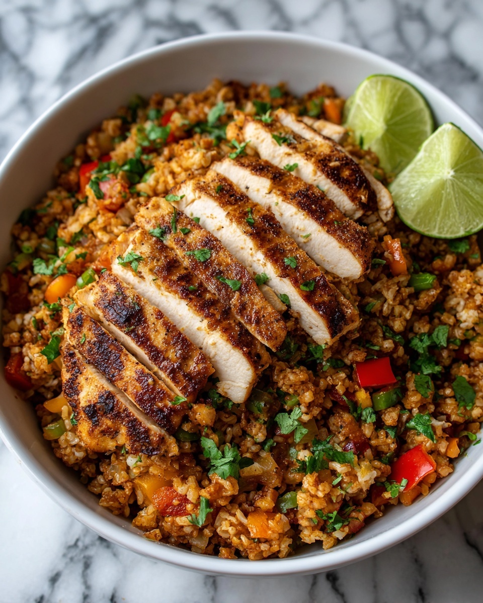 Chicken Fajita Rice Bowl (One Pan) Recipe - Recipe Image