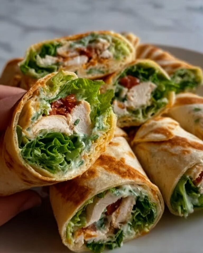 Chicken Caesar Salad Tortilla Cones Recipe