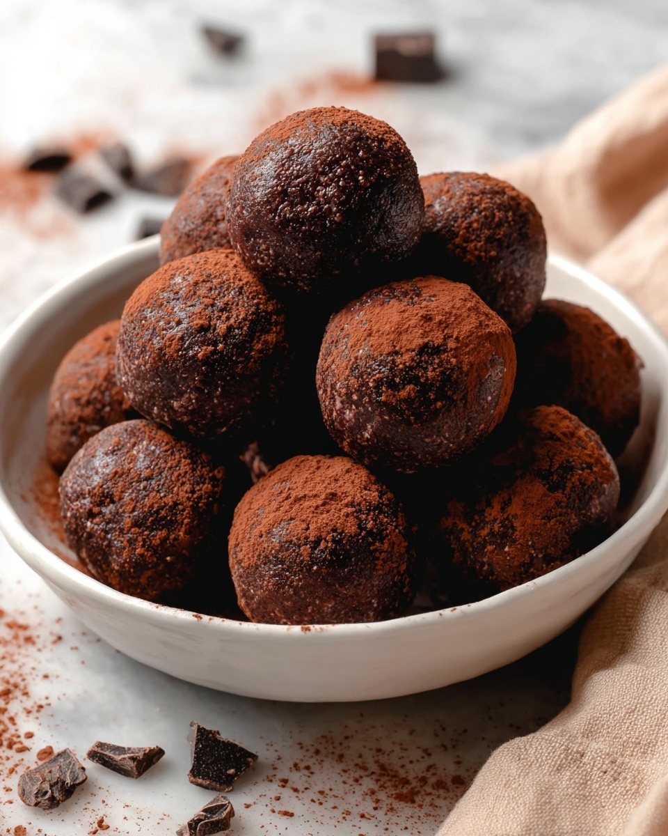 Vegan Chocolate Peanut Butter Energy Balls Recipe - Recipe Image