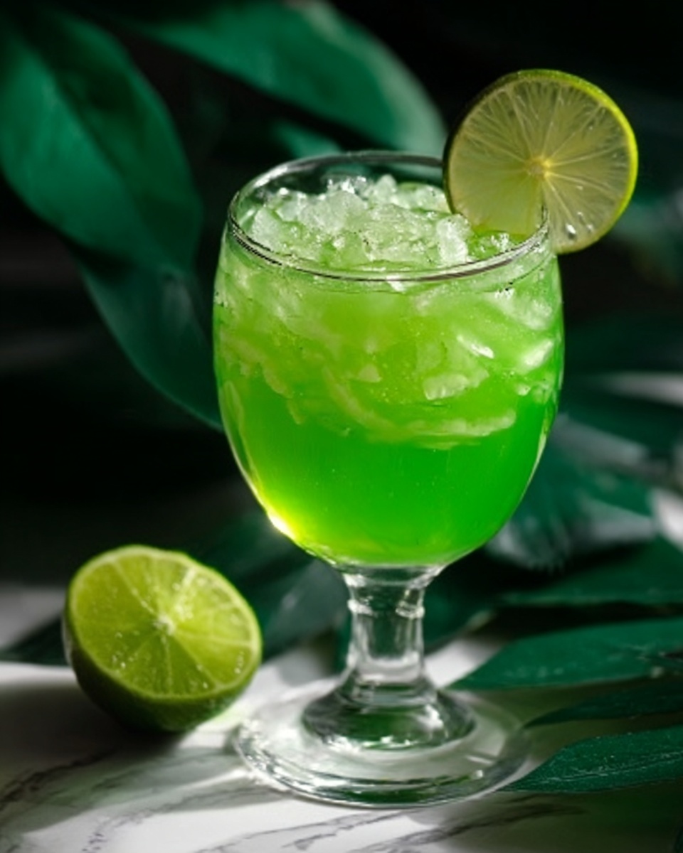 Green Gator Cocktail – A Refreshing Tropical Delight Recipe - Recipe Image