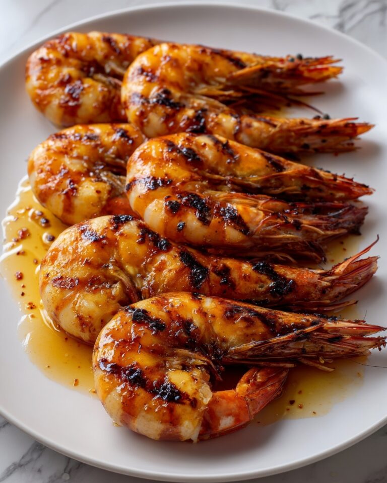 Char-Grilled King Prawns with Lemon Recipe