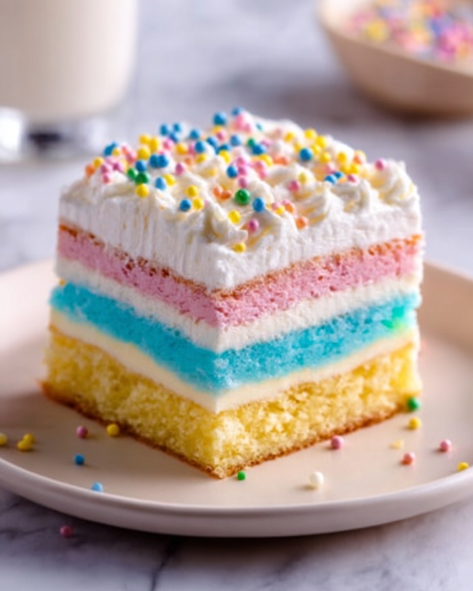 Easy Pastel Easter Cake Recipe - Recipe Image