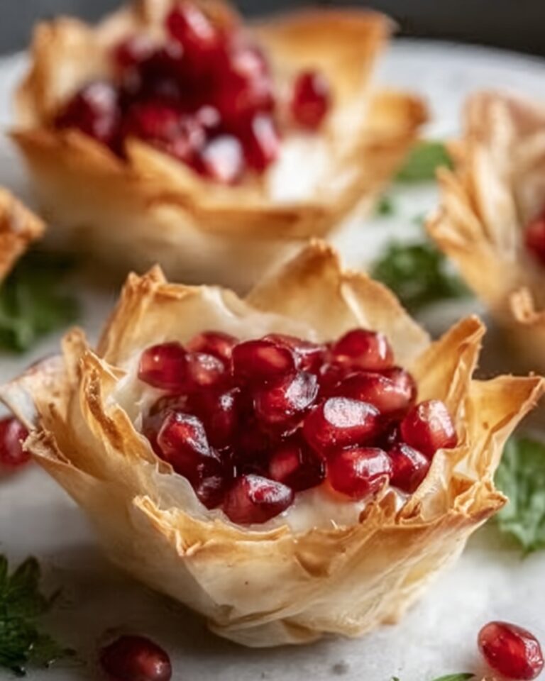 Pomegranate and Goat Cheese Phyllo Bites Recipe