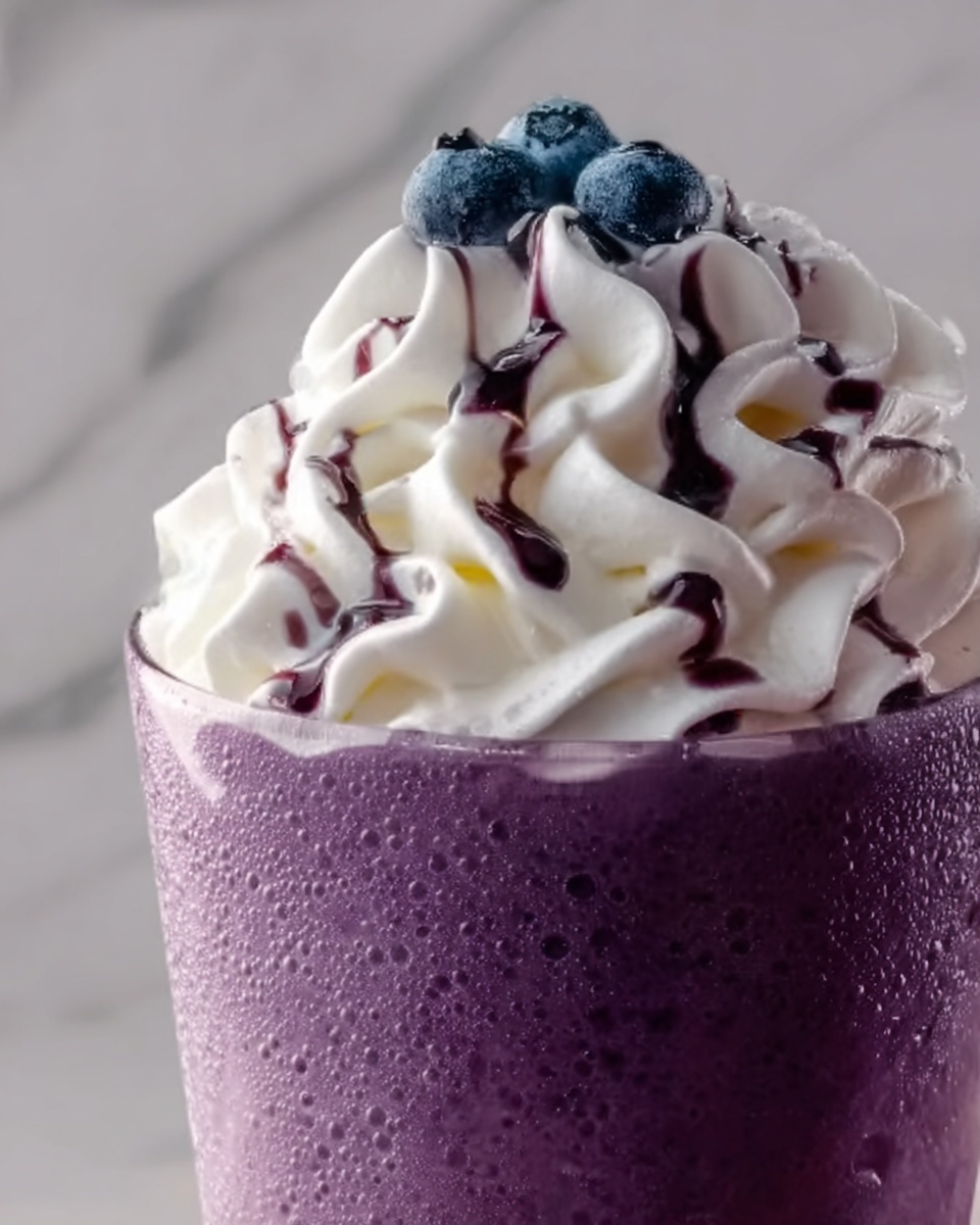 Pineapple Blueberry Frappuccino Recipe - Recipe Image