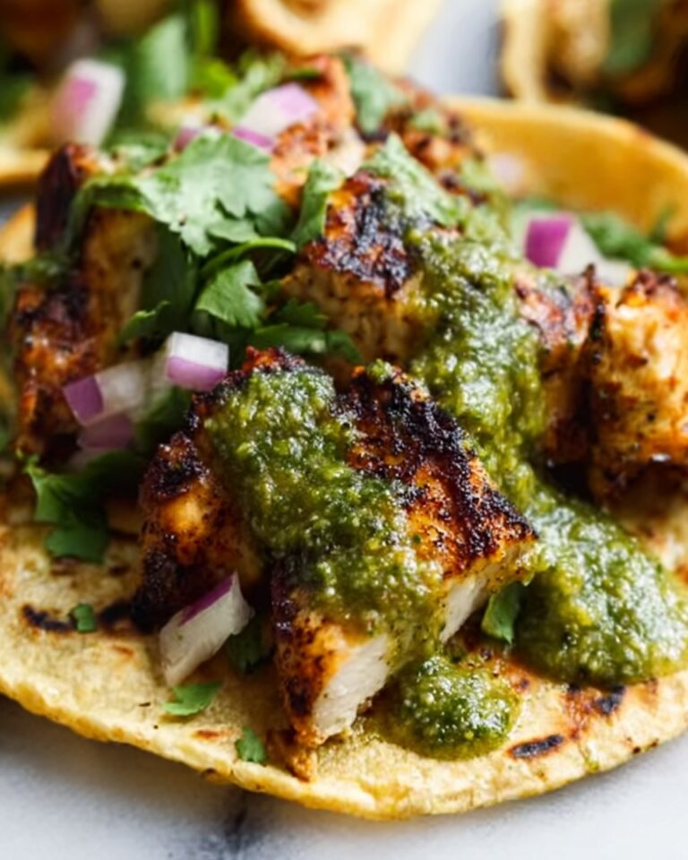 Ridiculously Good Chicken Tacos with Green Sauce Recipe