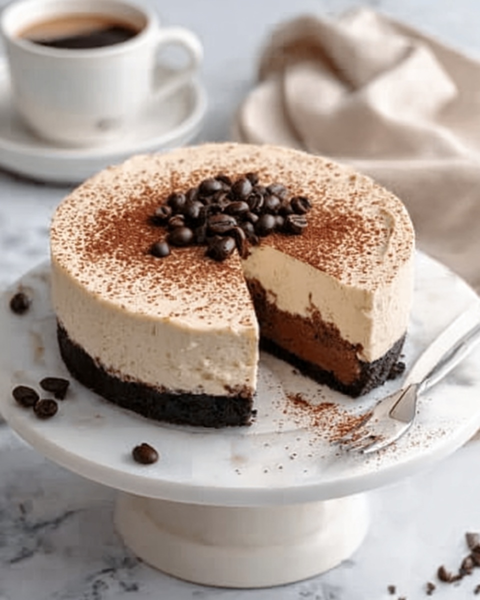 Keto Coffee Cheesecake Recipe - Recipe Image