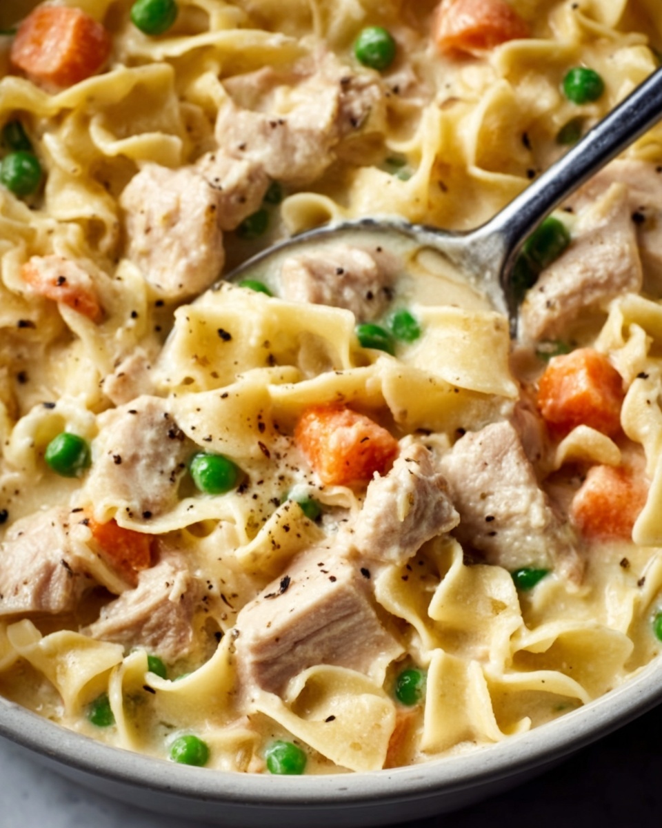 Chicken Pot Pie Noodle Recipe - Recipe Image