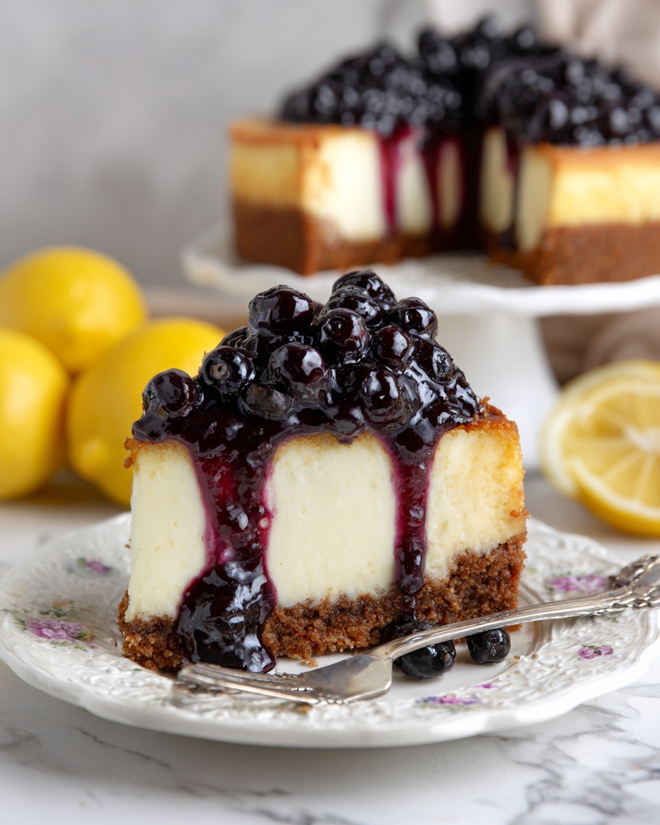 Lemon Blueberry Cheesecake Recipe - Recipe Image