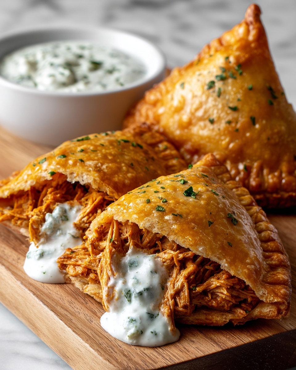 Air Fryer Chicken Alfredo Calzones Recipe - Recipe Image