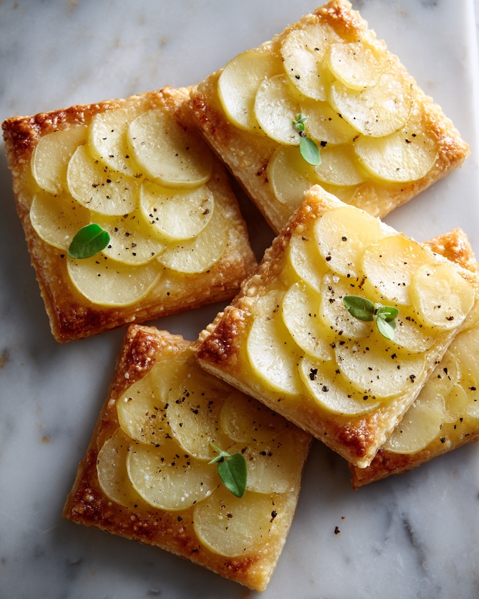 Camembert & Potato Puff Pastry Bites with Honey Recipe - Recipe Image