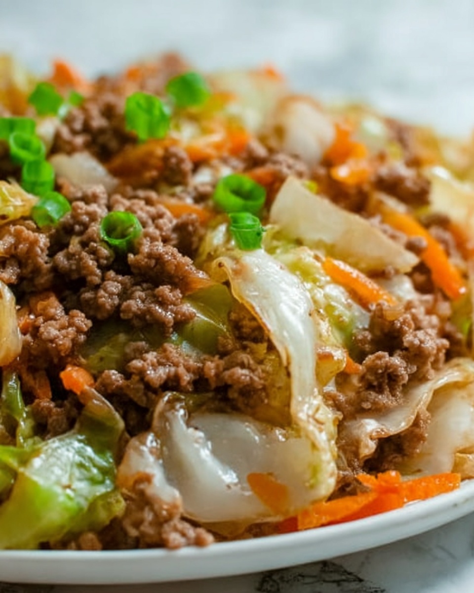 Chinese Ground Beef and Cabbage Stir Fry Recipe - Recipe Image
