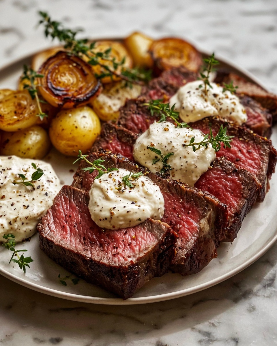 Roasted Beef Tenderloin with Creamy Horseradish Sauce Recipe - Recipe Image