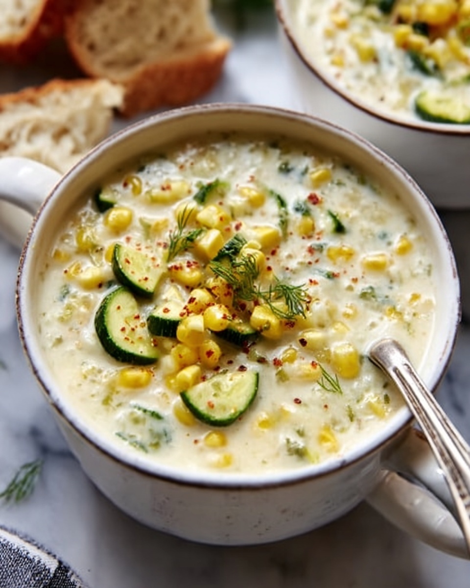 Summer Fresh Corn and Zucchini Chowder Recipe - Recipe Image
