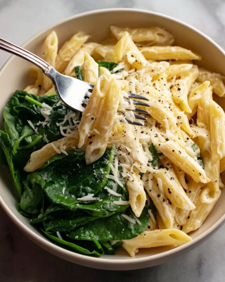 Pasta with Spinach Recipe - Recipe Image