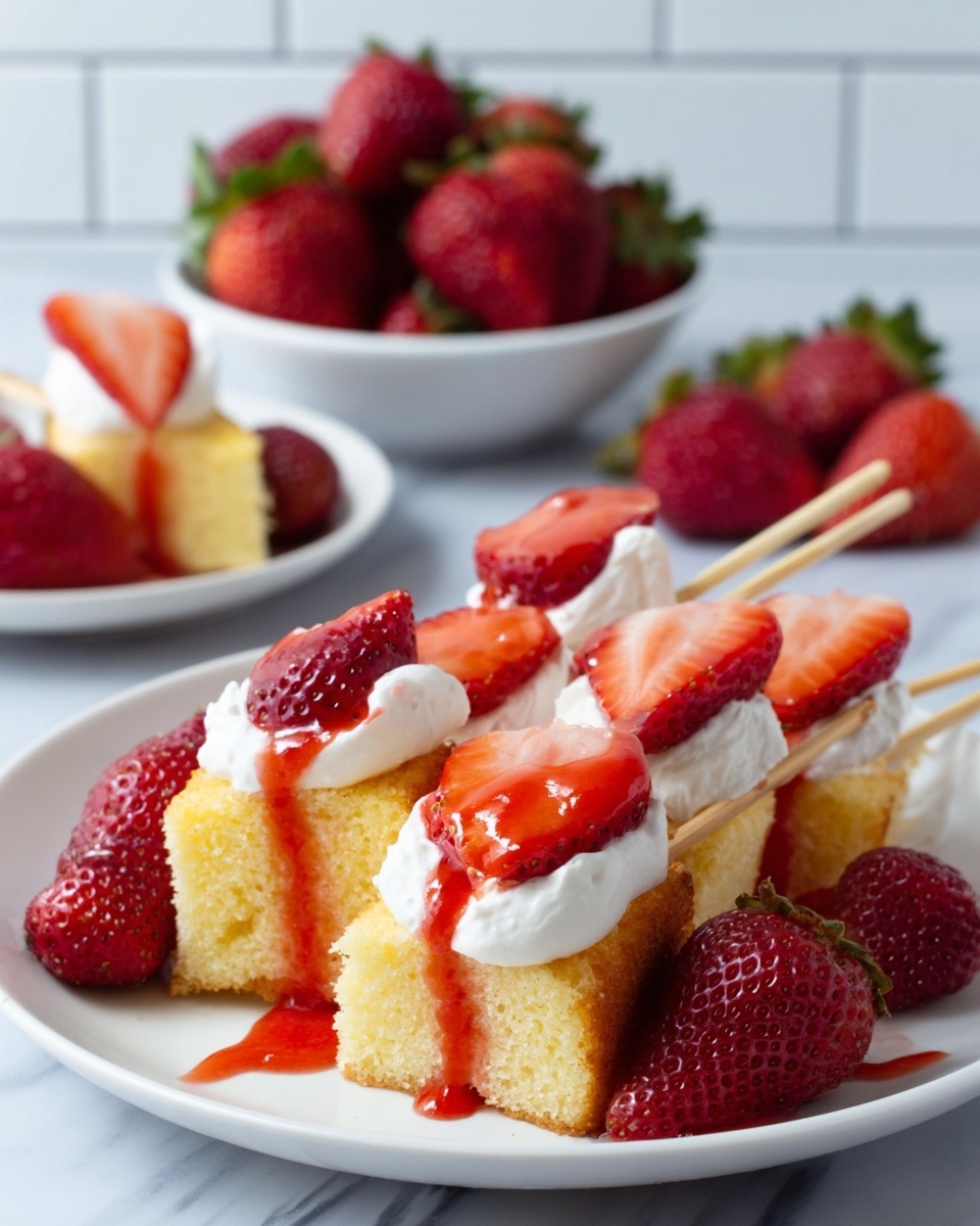 Strawberry Shortcake Kabobs Recipe - Recipe Image