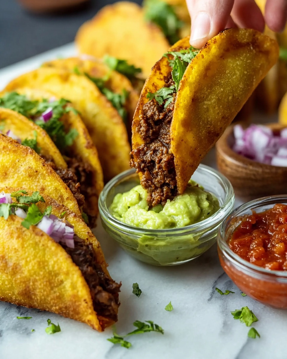 Crispy Ground Beef Tacos Recipe - Recipe Image