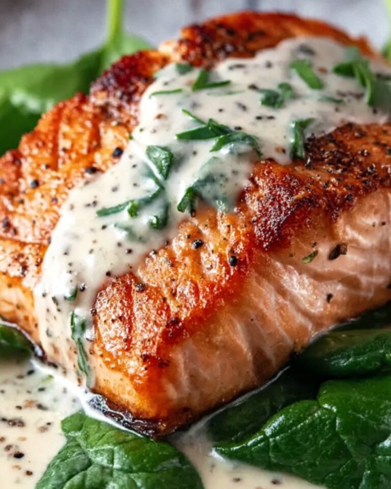 Pan-Seared Salmon with Creamy Florentine Sauce Recipe