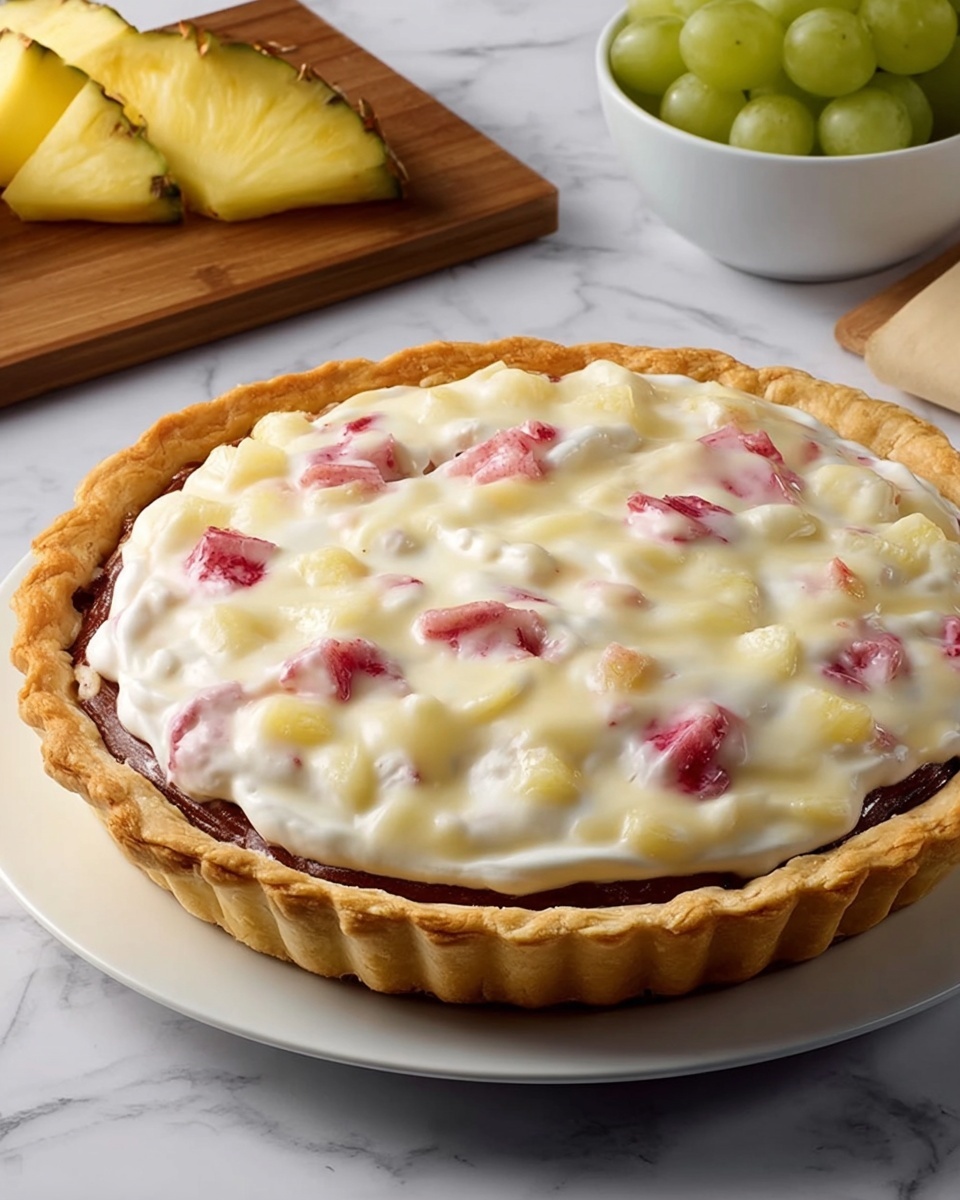 Hawaiian No-Bake Tropical Pie Recipe - Recipe Image